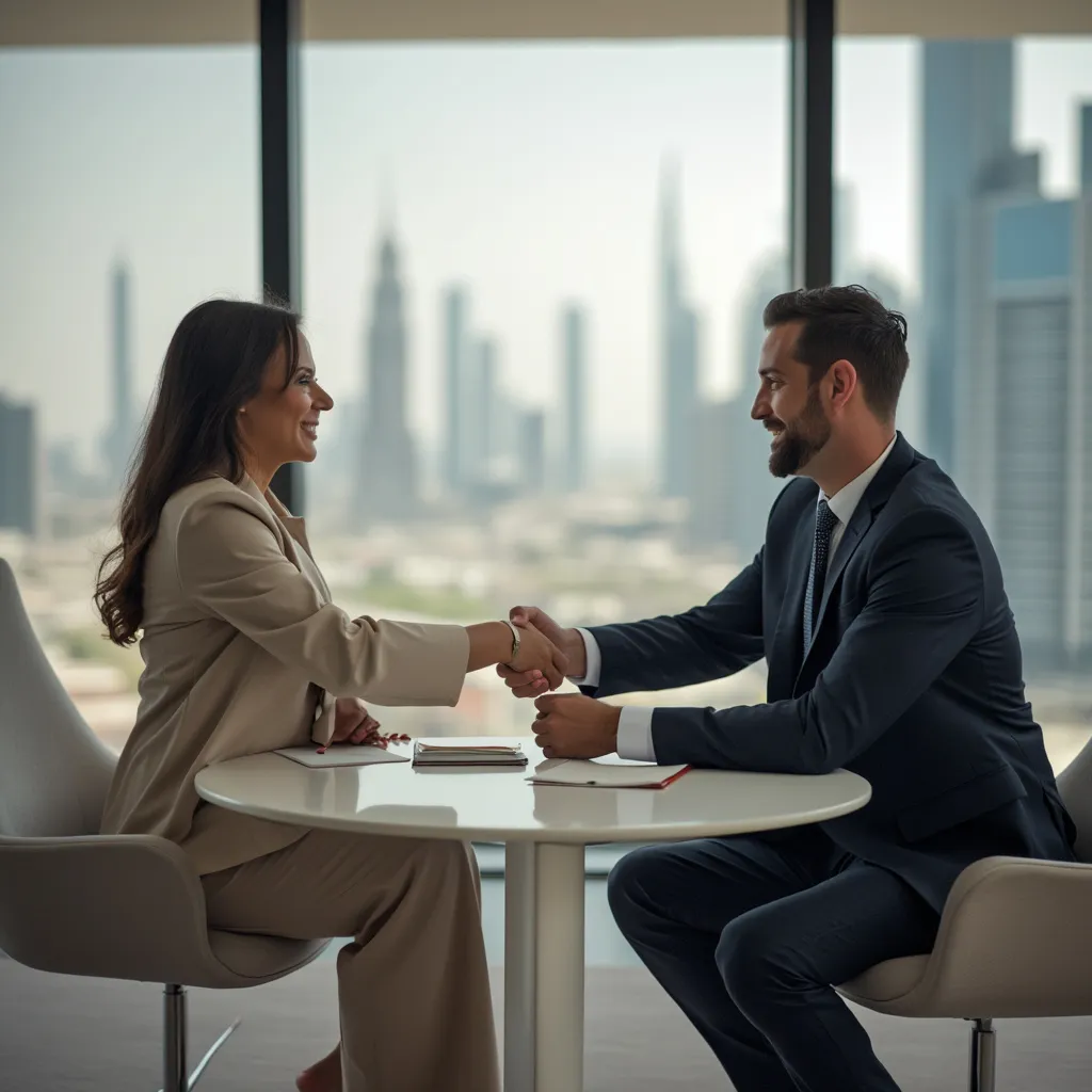 اجتماع عمل ناجح في الإمارات